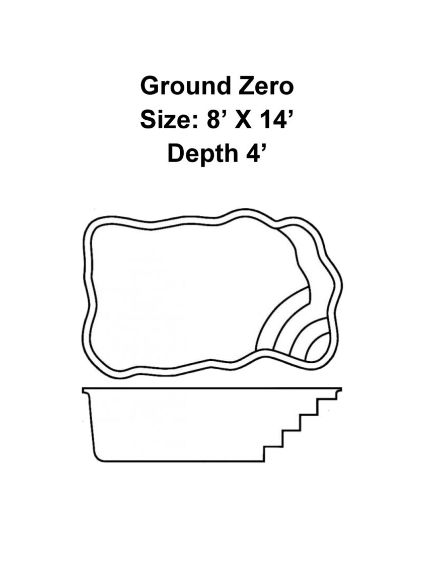 Ground zero fiberglass pool model dimensions