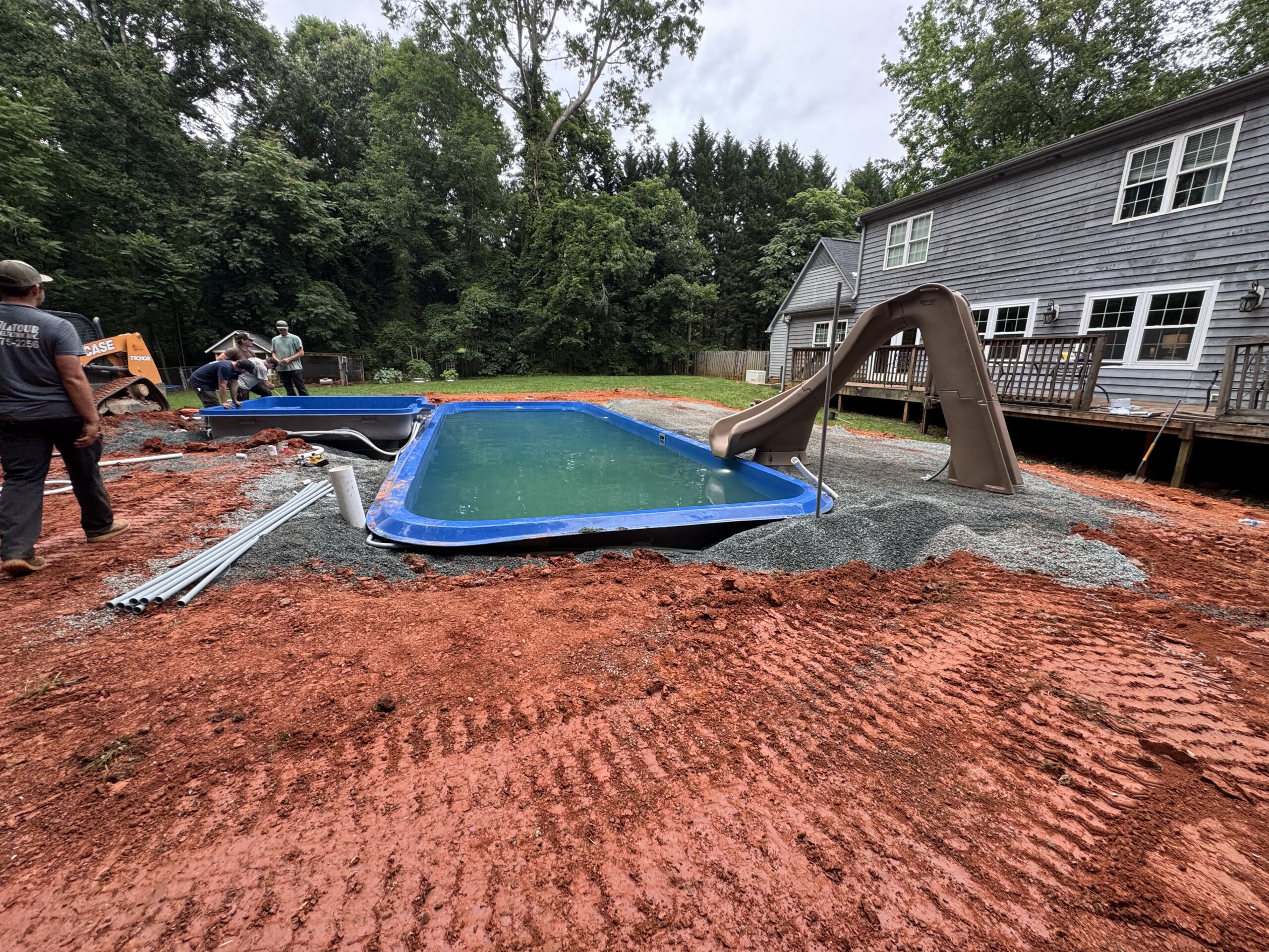 Pool and Spa with Slide