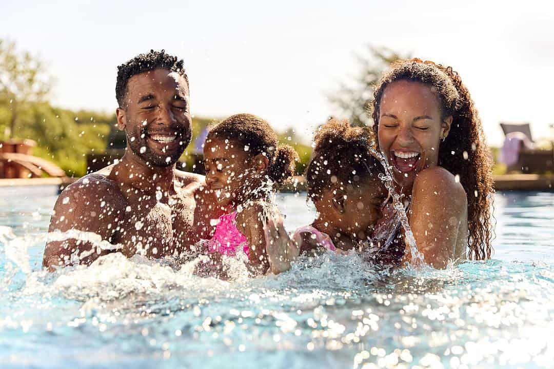 family having fun