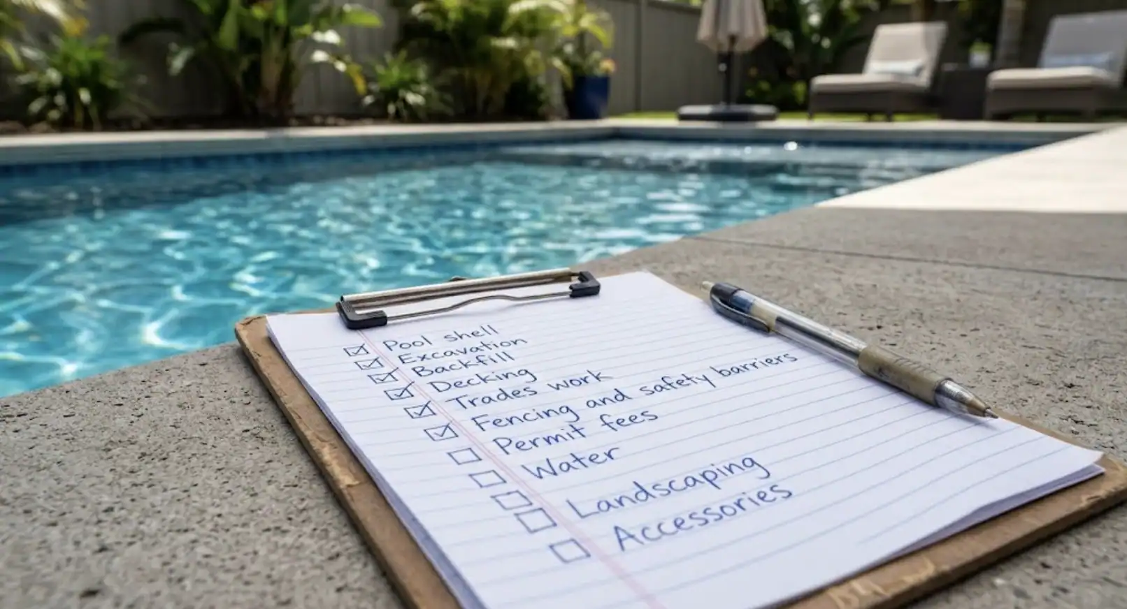 Featured image for “Budgeting for a Fiberglass Pool: Every Cost Beyond the Shell”