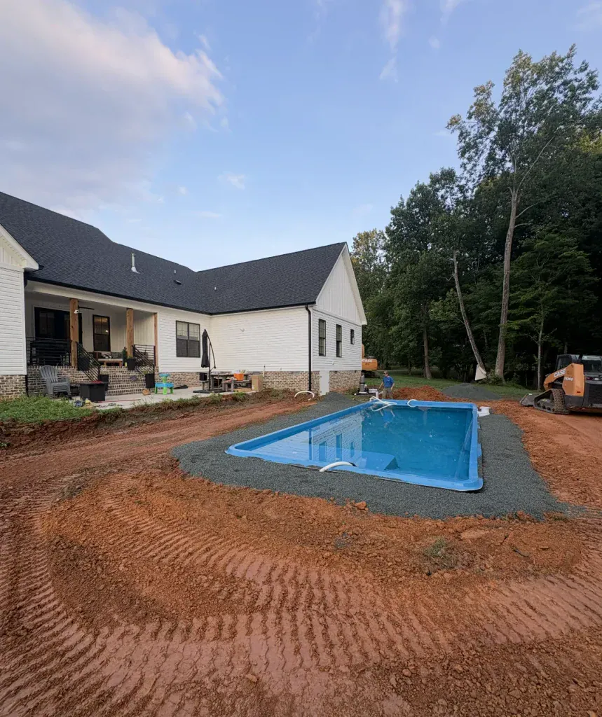 new home pool installation